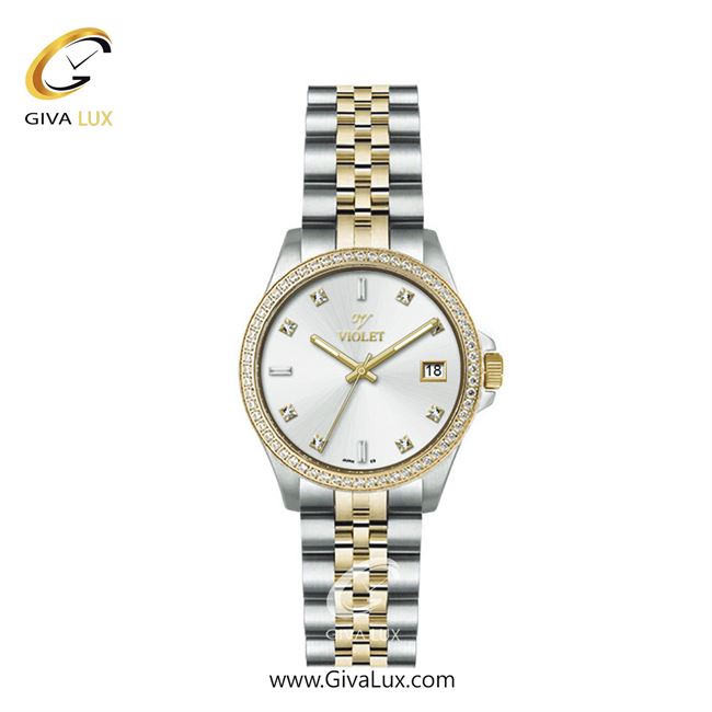 ساعت مچی اورجینال زنانه ویولت VIOLET طلایی-نقره ای | طلایی-نقره ای| نقره ای| کد رفرنس 0560/2 | 0574/2